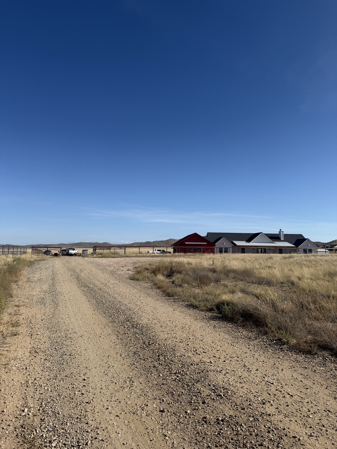 Ranch drive and future horse boarding entrance
