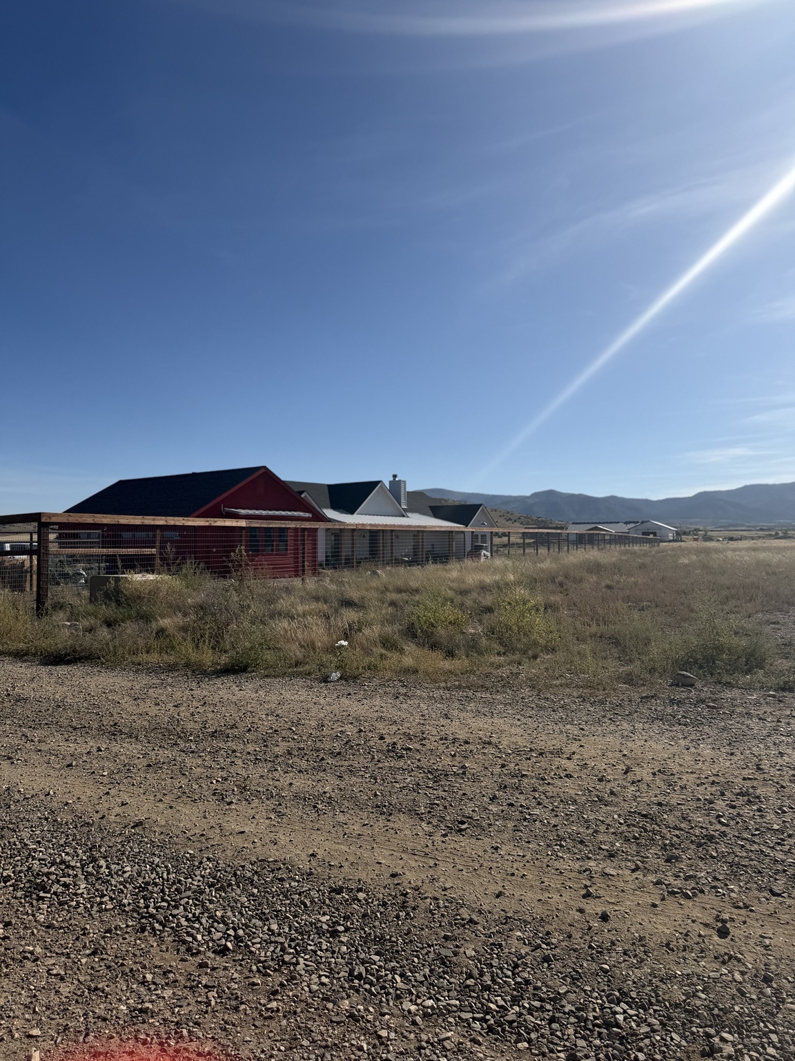 Existing ranch fencing beside the future horse boarding pasture